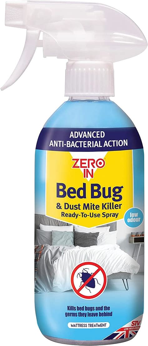 Zero In Bed Bug Dust Mite Killer Ml Spray Ready To Use