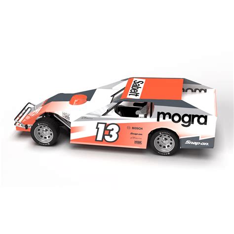 IMCA Modified 3D Livery Template Model Motorsport Graphics