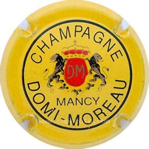 Capsule de champagne Domi Moreau Série 1 Ecusson Jaune côte et valeur