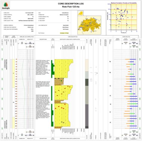 Lab Quality Core Description Log Geologix