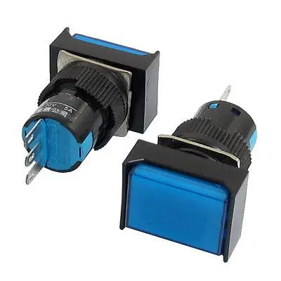 Dc 30v 5a 3 Pinos Spdt Moment Neo Azul O Retangular Interruptor