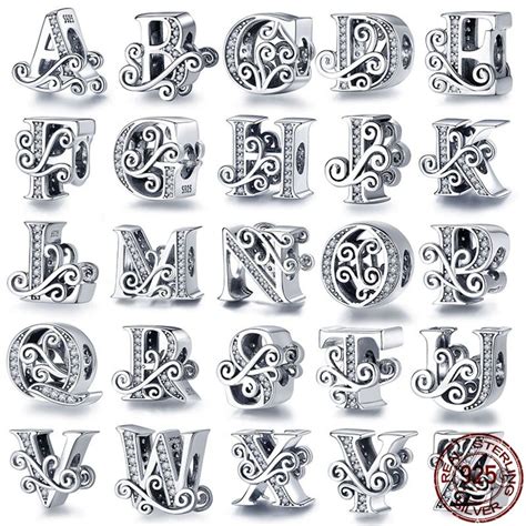 925 Sterling Silver Original Pandora A Z Alphabet Letter Etsy