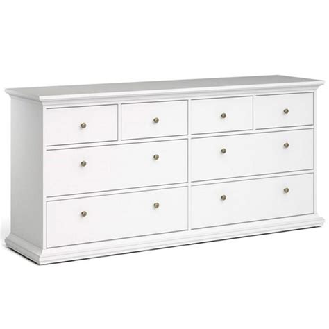 Tvilum Sonoma 8 Drawer Double Dresser in White - 767194949