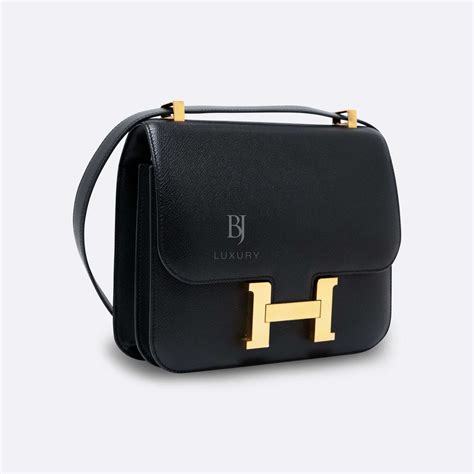 HERMES CONSTANCE 24 BLACK EPSOM - BJ Luxury