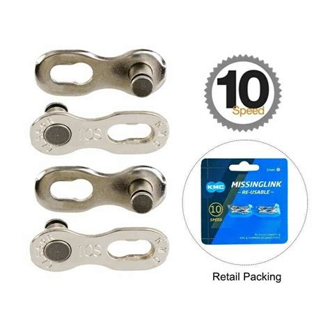 4pc KMC Missing 8 9 10 11 12 Speed Bicycle Chain Power Quick Link Bike