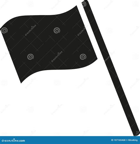 Flag icon vector stock vector. Illustration of direction - 107165468