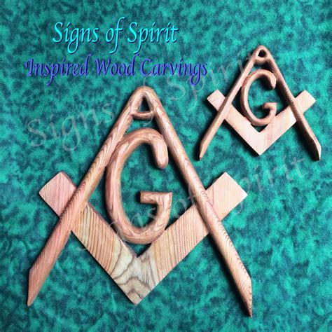 Masonic Symbol Freemasonry Emblem Wood Carved Compass And Etsy Masonic Symbols Freemasonry