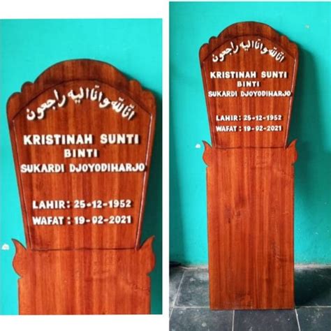 Detail Contoh Papan Nisan Kayu Koleksi Nomer 30