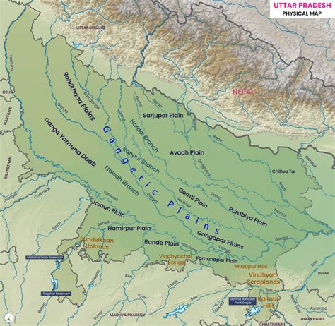 uttar pradesh map upsc