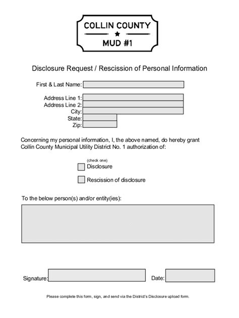 Fillable Online Collin Disclosure Form Fax Email Print PdfFiller