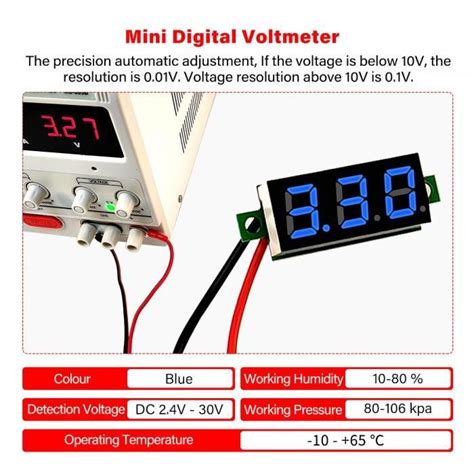 Pi Ces Pouce Mini Voltm Tre Num Rique Panneau V V Dc Deux