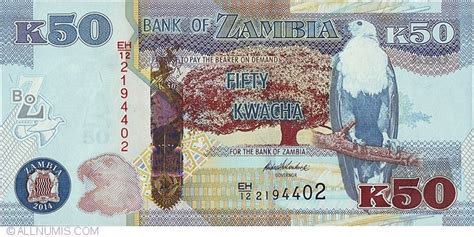 50 Kwacha 2014 2014 Commemorative Issue 50th Anniversary Of