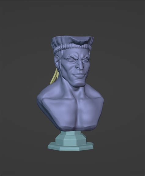 Archivo Stl Busto Adon Street Fighter Modelo De Impresión 3d 🕹️・modelo