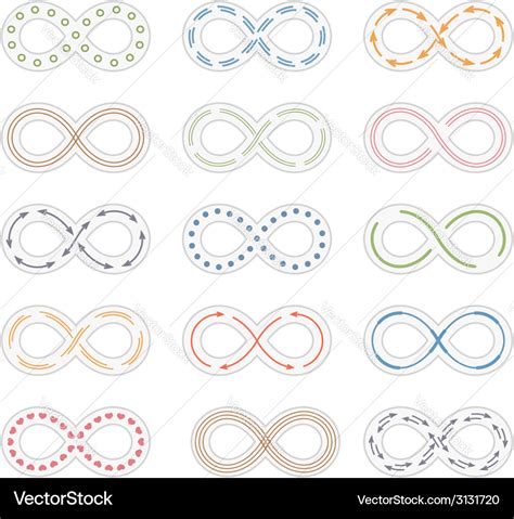 Infinity Symbols Royalty Free Vector Image Vectorstock