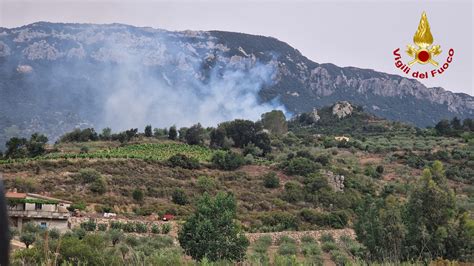 Vasto Incendio Nel Dorgalese Canadair Ed Elicottero In Azione