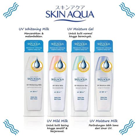 Skin Aqua Sunscreen Series Shopee Indonesia