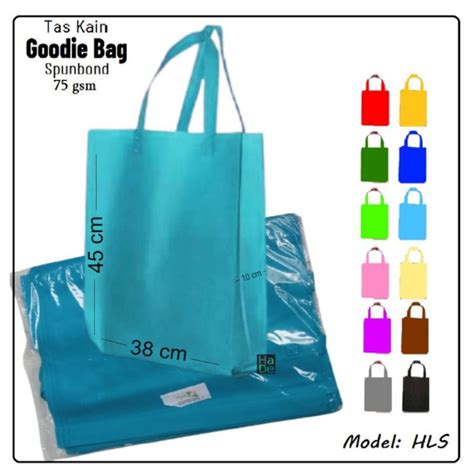 Jual Tas Kain Spunbond Goodie Bag Souvenir Jumbo Ukuran 38 Cm X 45 Cm