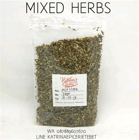 Jual Mixed Herbs 30 Gram Rempah Kering Di Lapak Katrina Epicerie