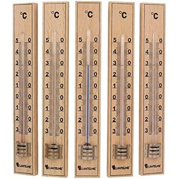 Lantelme Lot De Thermom Tres Analogiques En Bois De H Tre Pour