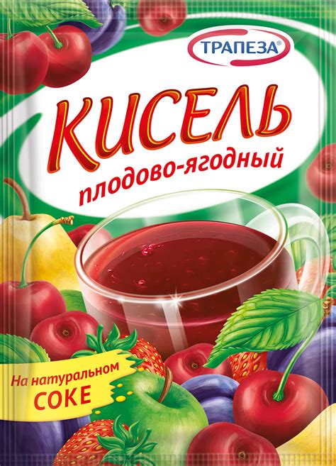 Кисель «Плодово-ягодный» | Кисели "Трапеза"