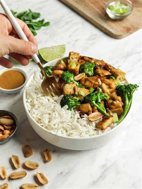 Crispy Tofu With Peanut Sauce My Darling Vegan