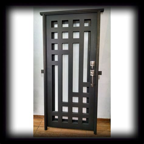 Puerta Principal De Forja Contemporanea Metal Front Door Metal Gates