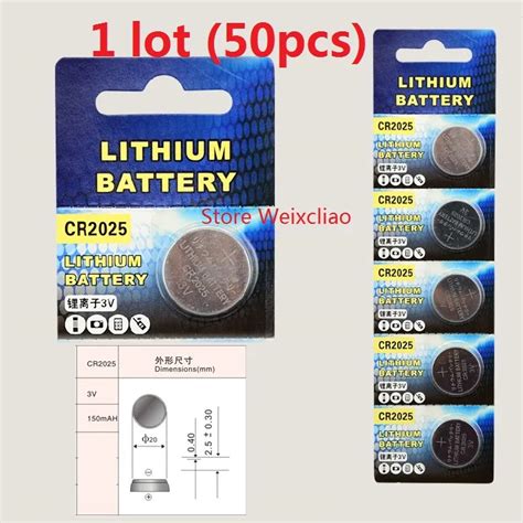 Cr V Lithium Li Ion Button Cell Battery Cr Volt Li Ion