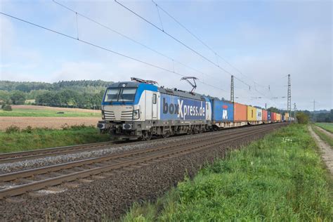 Mit Einem Containerzug In Richtung S Den Unterwegs Gesehen Am