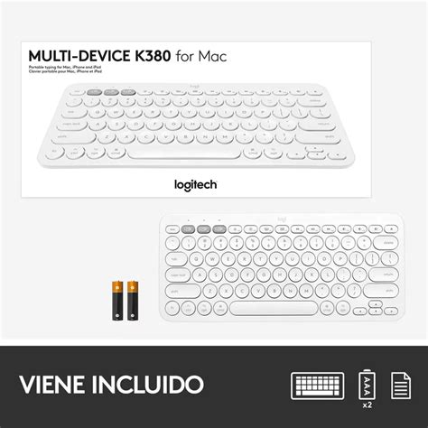 TECLADO LOGITECH INALAMBRICO K380 BLUETOOTH MULTIDISPOSITIVO BLANCO