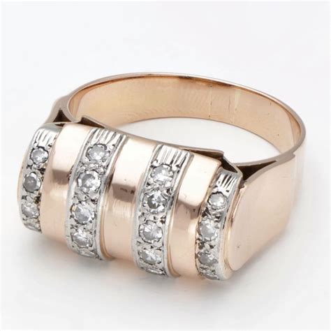 Kt Pink Gold Ring Ct Diamond Catawiki