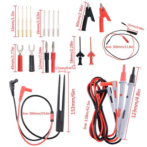 Messleitungen Kabel Multimeter Zubeh R Pr Fkabel Set Bananenstecker