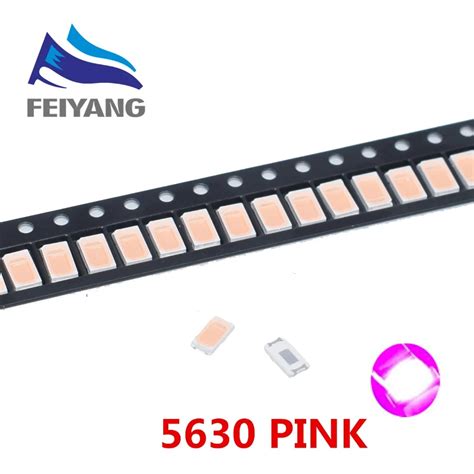 500pcs SMD Chip 5730 5630 Pink LED Diode Surface Mount SMT Beads LED