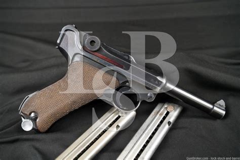 Wwii Mauser Byf P P Luger Mm Parabellum Semi Auto Pistol Mfd