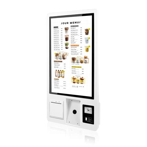 Self Service Kiosk 23 8inch Touch Screen Restaurant Ordering Kiosk