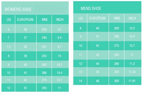 Size Charts