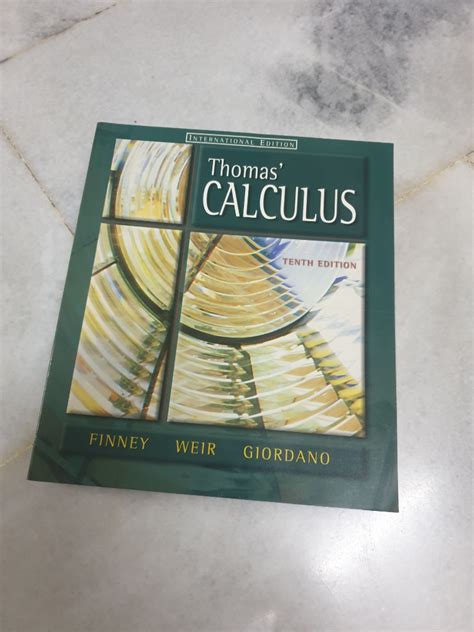 Thomas Calculus 10th Edition Finney Weir Giordano Hobbies And Toys