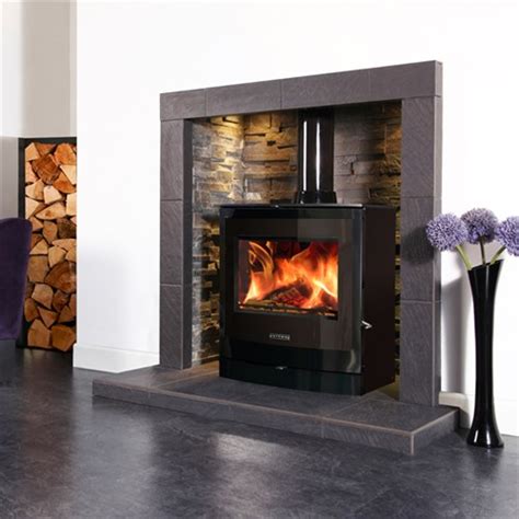 Portway 2 Curved Glass Multi Fuel Stove Uk