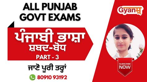 Punjabi Grammar For Punjab Exams All Punjab Govt Exams