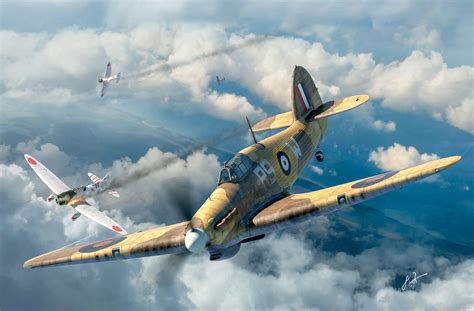 Hawker Hurricane Mkiib Bg827 Over Ceylon Raviationart