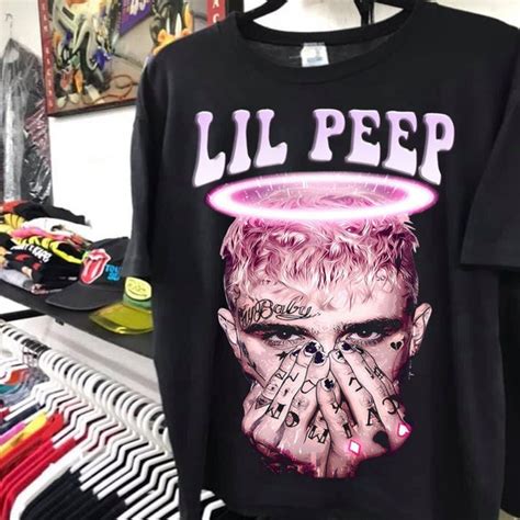 Lil Peep Shirt Rap Hip Hop Tshirt Print Art T Shirt Gift For Etsy