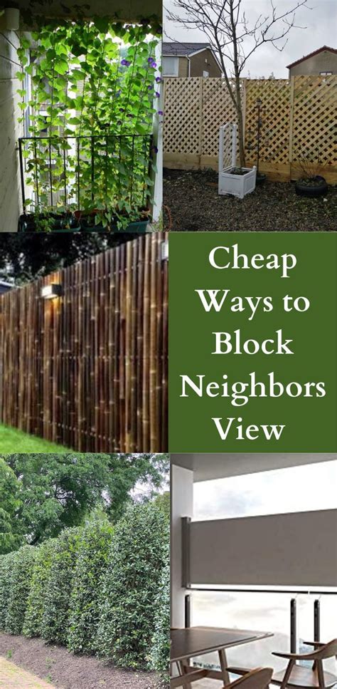 Cheap Ways To Block Neighbors View Back Yard Privacy Screen