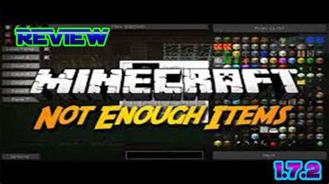 NOT ENOUGH ITEMS MOD NEI MINECRAFT 1 7 2 REVIEW ESPAÑOL YouTube