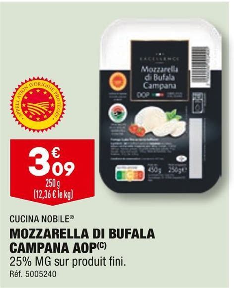 Promo Cucina Nobile Mozzarella Di Bufala Campana Aop Chez ALDI