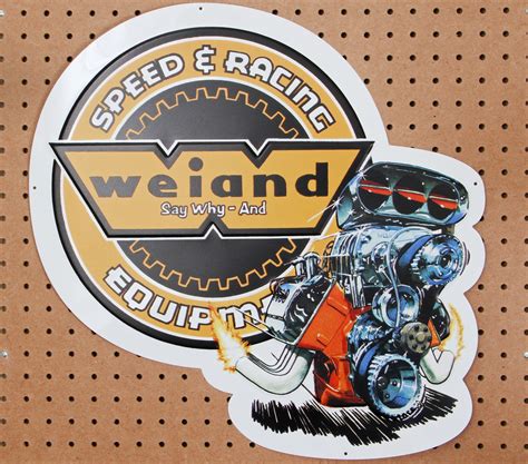 Weiand 10001wnd Weiand Retro Metal Sign