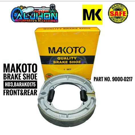 MAKOTO BARAKO BC175 Brake Shoe Front And Rear 9000 0217 Shopee