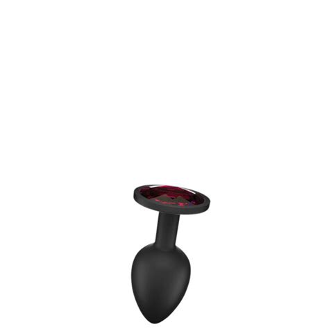 Plug Anal Grande em Silicone Possui em sua Base uma Pedra Colorida CHISA SEÑUELO BOOTY