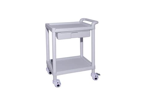 Plastic Steel Medical Trolley Hospital Cart Abs Body Emergency Nursing