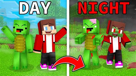 Jj And Mikey Became Scary Zombie At Night Maizen Parody Video In