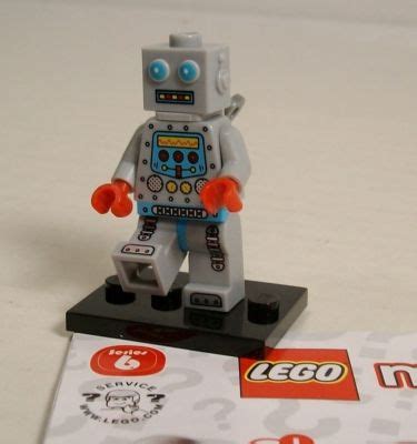 Lego Minifigures Series Clockwork Robot Antique Windup Toy Free