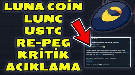 LUNA COİN LUNC USTC RE PEG MÜMKÜN LUNCH SON DAKİKA lunc luna lunch